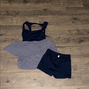FP Movement by Free People Dark Blue set tank and shorts xs